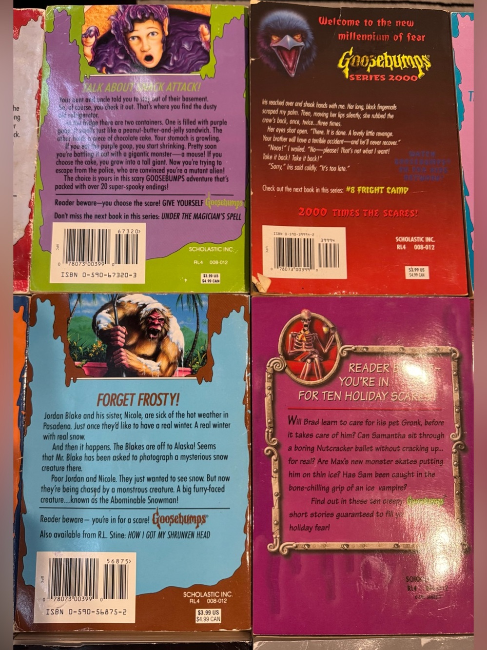 Lot of 19 Vintage 1990’s R.L. Stine Goosebumps Book Collection NO DUPES - Picture 10 of 16